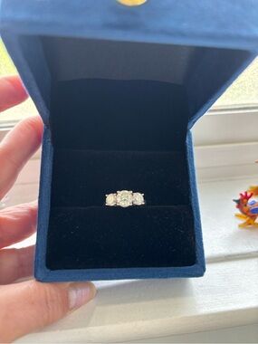 Three-Stone lab grown diamond ring size 6